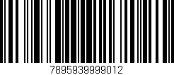 Código de barras (EAN, GTIN, SKU, ISBN): '7895939999012'