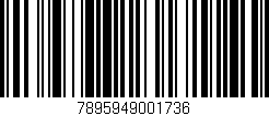 Código de barras (EAN, GTIN, SKU, ISBN): '7895949001736'