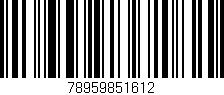 Código de barras (EAN, GTIN, SKU, ISBN): '78959851612'