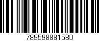 Código de barras (EAN, GTIN, SKU, ISBN): '789598881580'