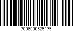 Código de barras (EAN, GTIN, SKU, ISBN): '7896000625175'