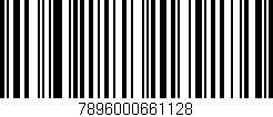 Código de barras (EAN, GTIN, SKU, ISBN): '7896000661128'