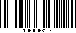 Código de barras (EAN, GTIN, SKU, ISBN): '7896000661470'