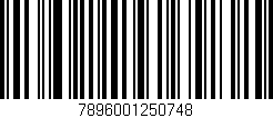 Código de barras (EAN, GTIN, SKU, ISBN): '7896001250748'
