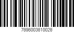 Código de barras (EAN, GTIN, SKU, ISBN): '7896003810028'