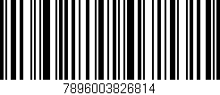 Código de barras (EAN, GTIN, SKU, ISBN): '7896003826814'