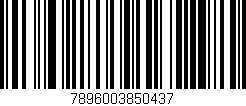 Código de barras (EAN, GTIN, SKU, ISBN): '7896003850437'