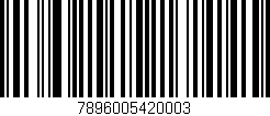 Código de barras (EAN, GTIN, SKU, ISBN): '7896005420003'