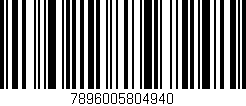Código de barras (EAN, GTIN, SKU, ISBN): '7896005804940'