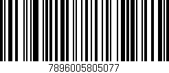 Código de barras (EAN, GTIN, SKU, ISBN): '7896005805077'