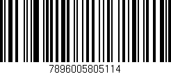 Código de barras (EAN, GTIN, SKU, ISBN): '7896005805114'