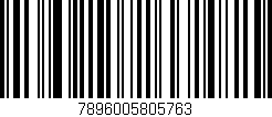 Código de barras (EAN, GTIN, SKU, ISBN): '7896005805763'