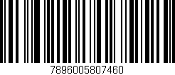 Código de barras (EAN, GTIN, SKU, ISBN): '7896005807460'
