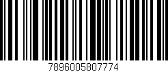 Código de barras (EAN, GTIN, SKU, ISBN): '7896005807774'