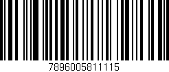 Código de barras (EAN, GTIN, SKU, ISBN): '7896005811115'