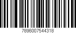 Código de barras (EAN, GTIN, SKU, ISBN): '7896007544318'