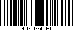 Código de barras (EAN, GTIN, SKU, ISBN): '7896007547951'