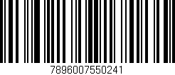 Código de barras (EAN, GTIN, SKU, ISBN): '7896007550241'