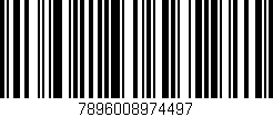 Código de barras (EAN, GTIN, SKU, ISBN): '7896008974497'