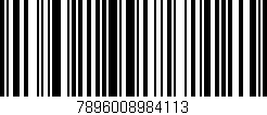 Código de barras (EAN, GTIN, SKU, ISBN): '7896008984113'