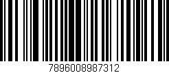 Código de barras (EAN, GTIN, SKU, ISBN): '7896008987312'