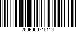 Código de barras (EAN, GTIN, SKU, ISBN): '7896009718113'
