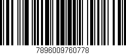 Código de barras (EAN, GTIN, SKU, ISBN): '7896009760778'