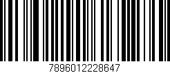 Código de barras (EAN, GTIN, SKU, ISBN): '7896012228647'