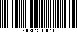 Código de barras (EAN, GTIN, SKU, ISBN): '7896013400011'