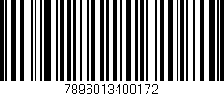 Código de barras (EAN, GTIN, SKU, ISBN): '7896013400172'