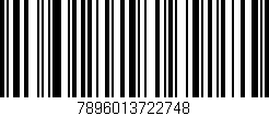Código de barras (EAN, GTIN, SKU, ISBN): '7896013722748'