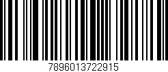 Código de barras (EAN, GTIN, SKU, ISBN): '7896013722915'