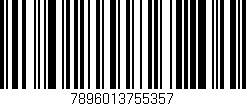 Código de barras (EAN, GTIN, SKU, ISBN): '7896013755357'