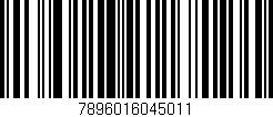 Código de barras (EAN, GTIN, SKU, ISBN): '7896016045011'