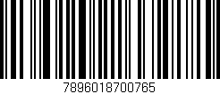 Código de barras (EAN, GTIN, SKU, ISBN): '7896018700765'