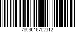 Código de barras (EAN, GTIN, SKU, ISBN): '7896018702912'