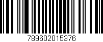 Código de barras (EAN, GTIN, SKU, ISBN): '789602015376'