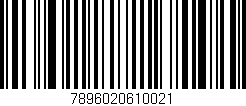 Código de barras (EAN, GTIN, SKU, ISBN): '7896020610021'