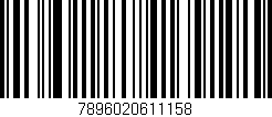 Código de barras (EAN, GTIN, SKU, ISBN): '7896020611158'