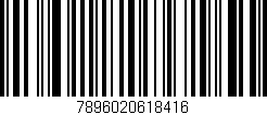 Código de barras (EAN, GTIN, SKU, ISBN): '7896020618416'