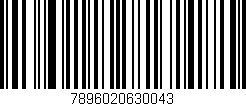 Código de barras (EAN, GTIN, SKU, ISBN): '7896020630043'
