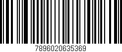 Código de barras (EAN, GTIN, SKU, ISBN): '7896020635369'