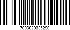 Código de barras (EAN, GTIN, SKU, ISBN): '7896020636298'