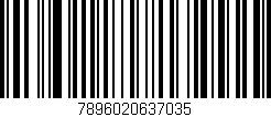 Código de barras (EAN, GTIN, SKU, ISBN): '7896020637035'