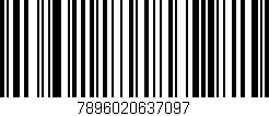 Código de barras (EAN, GTIN, SKU, ISBN): '7896020637097'