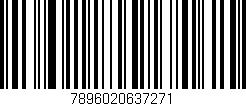 Código de barras (EAN, GTIN, SKU, ISBN): '7896020637271'