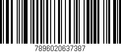 Código de barras (EAN, GTIN, SKU, ISBN): '7896020637387'