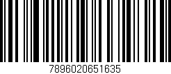 Código de barras (EAN, GTIN, SKU, ISBN): '7896020651635'