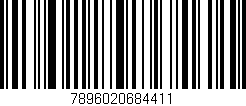 Código de barras (EAN, GTIN, SKU, ISBN): '7896020684411'