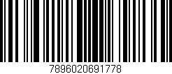 Código de barras (EAN, GTIN, SKU, ISBN): '7896020691778'